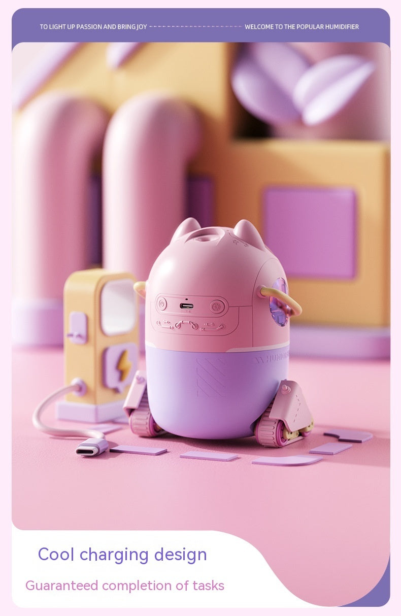 USB Small Heavy Fog Portable Water Replenishing Instrument Cartoon Space Capsule Doll Humidifier