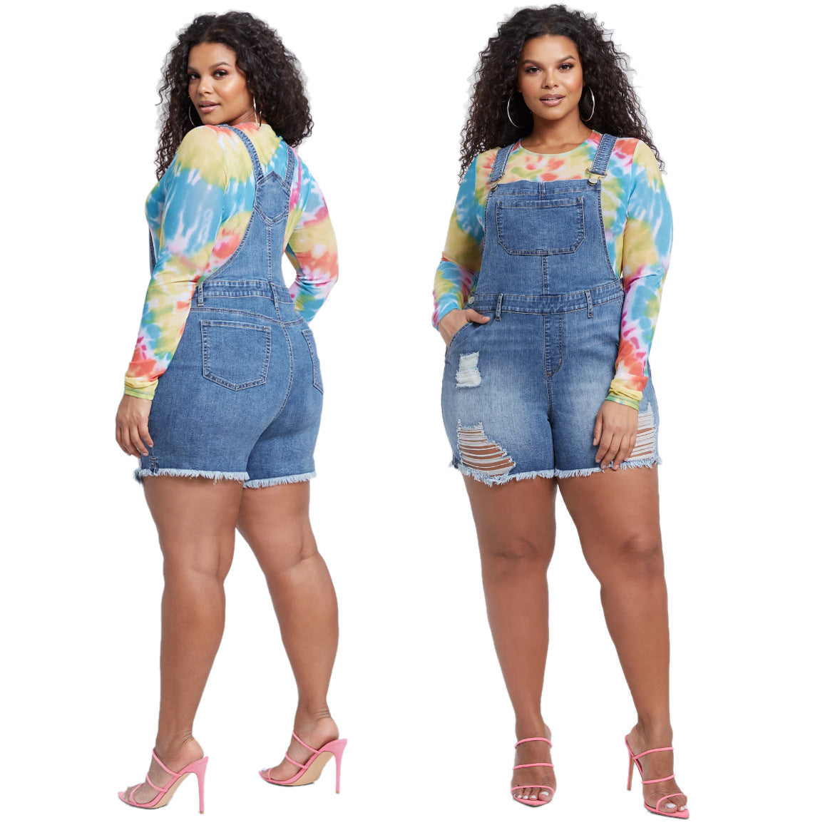European And American Style Denim Women's Overalls