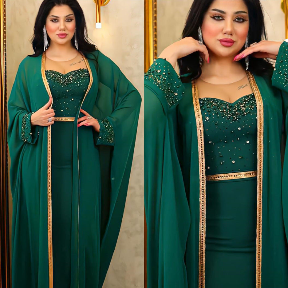 Women's Wear 2 Piece Set Long Dress Summer Autumn Women Traditional African Clothing Fairy Dress ShopWithASmile7.com