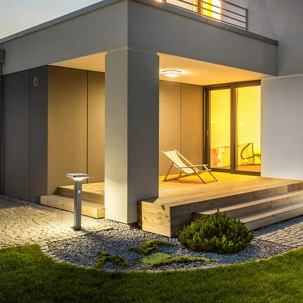 Solar Path Light Motion Sensor Dusk To Dawn Landscape Driveway Light Wireless Bollard Light 2218