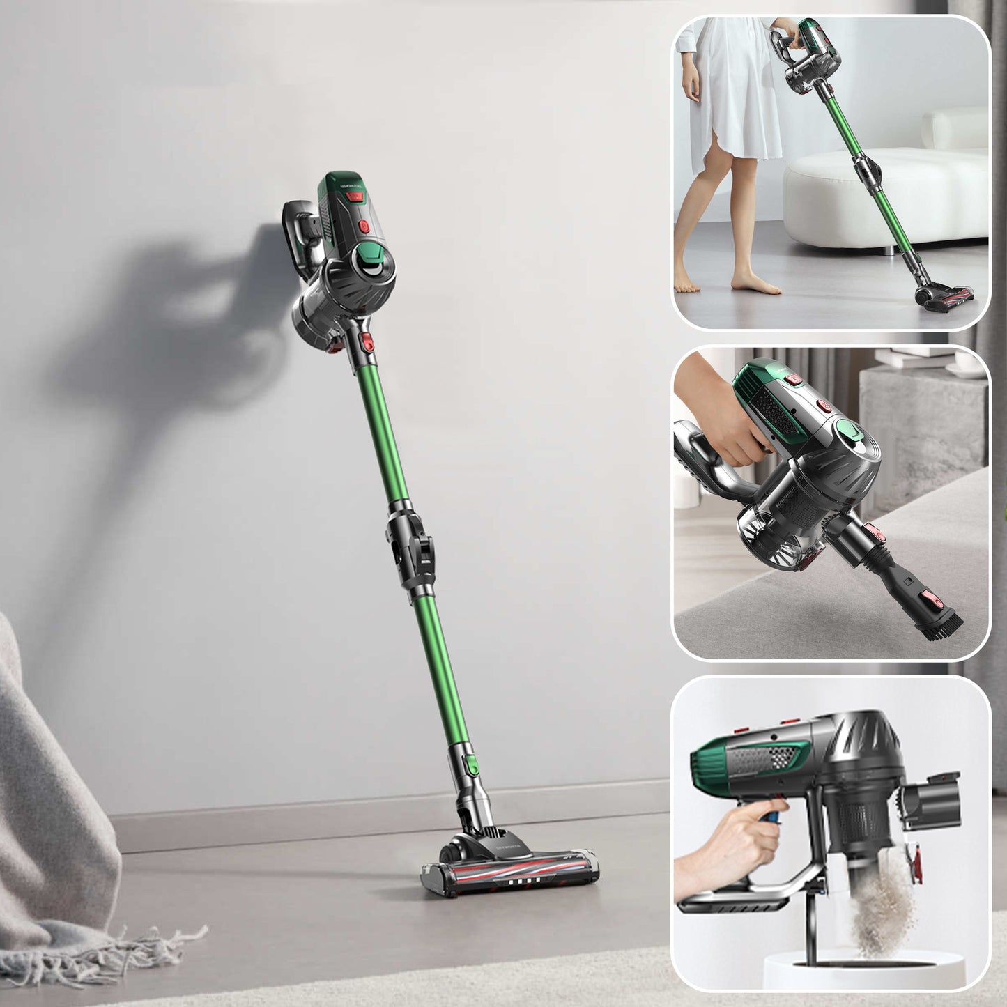 Wireless Vacuum Cleaner Household Handheld Vertical Foldable ShopWithASmile7.com