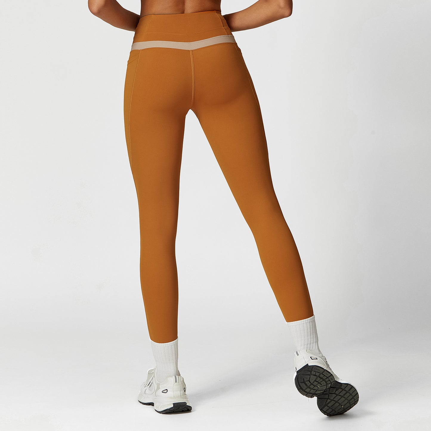 Color Matching Cross Beauty Back Exercise Underwear High Waist Yoga Trousers