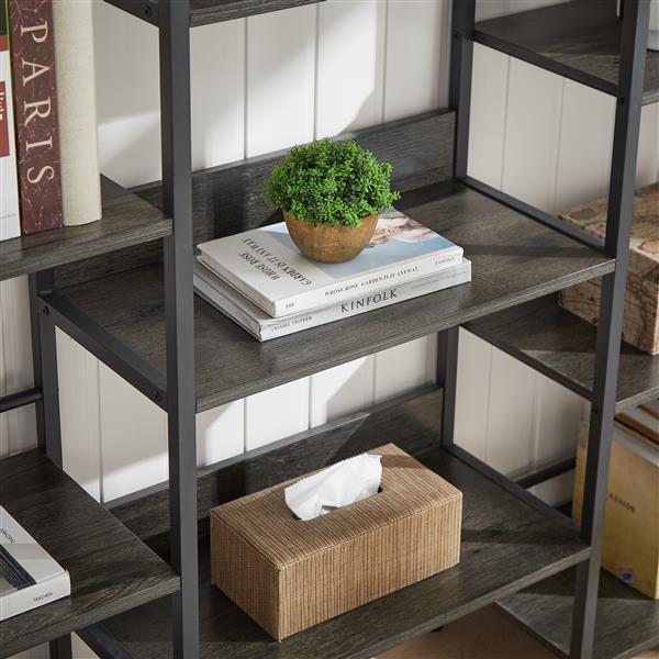Large Open Bookshelves , Dark Grey