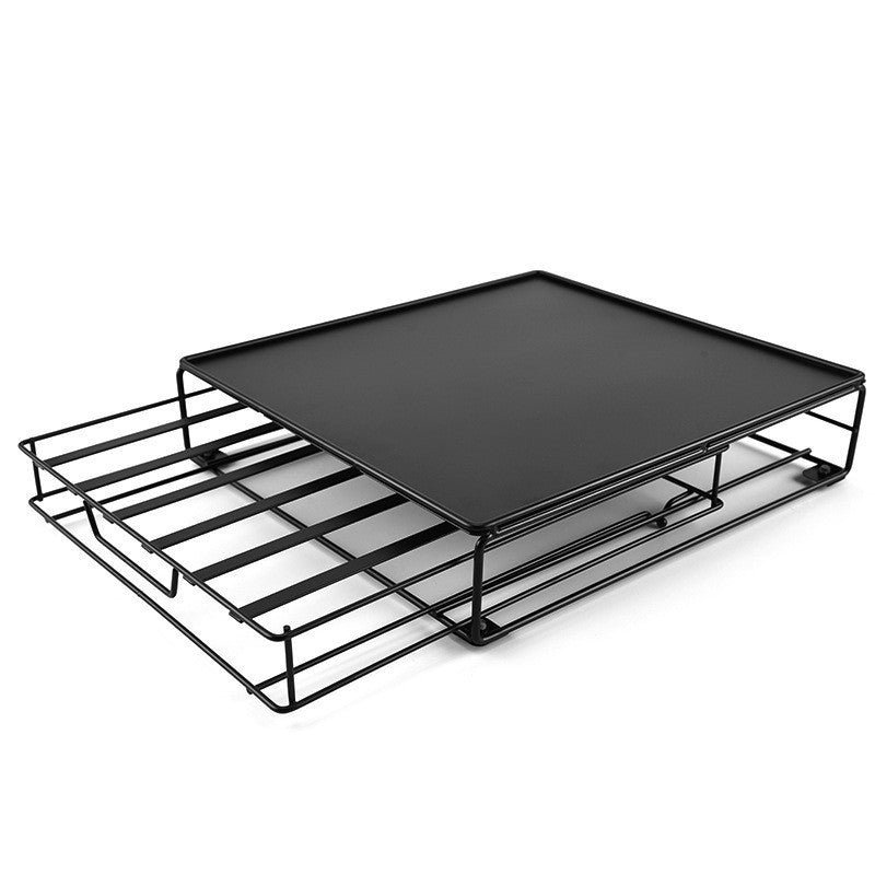 Wrought Iron American Coffee Machine Base Drawer Storage Box ShopWithASmile7.com
