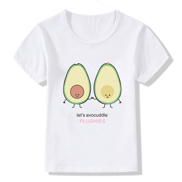 Kids Summer New Cute Vegan Boys Girls T Shirt ShopWithASmile7.com