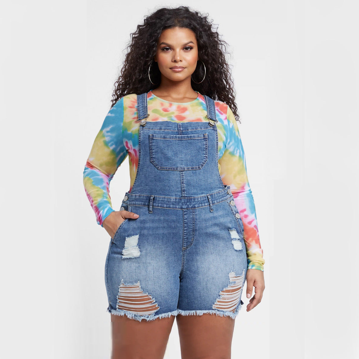 European And American Style Denim Women's Overalls