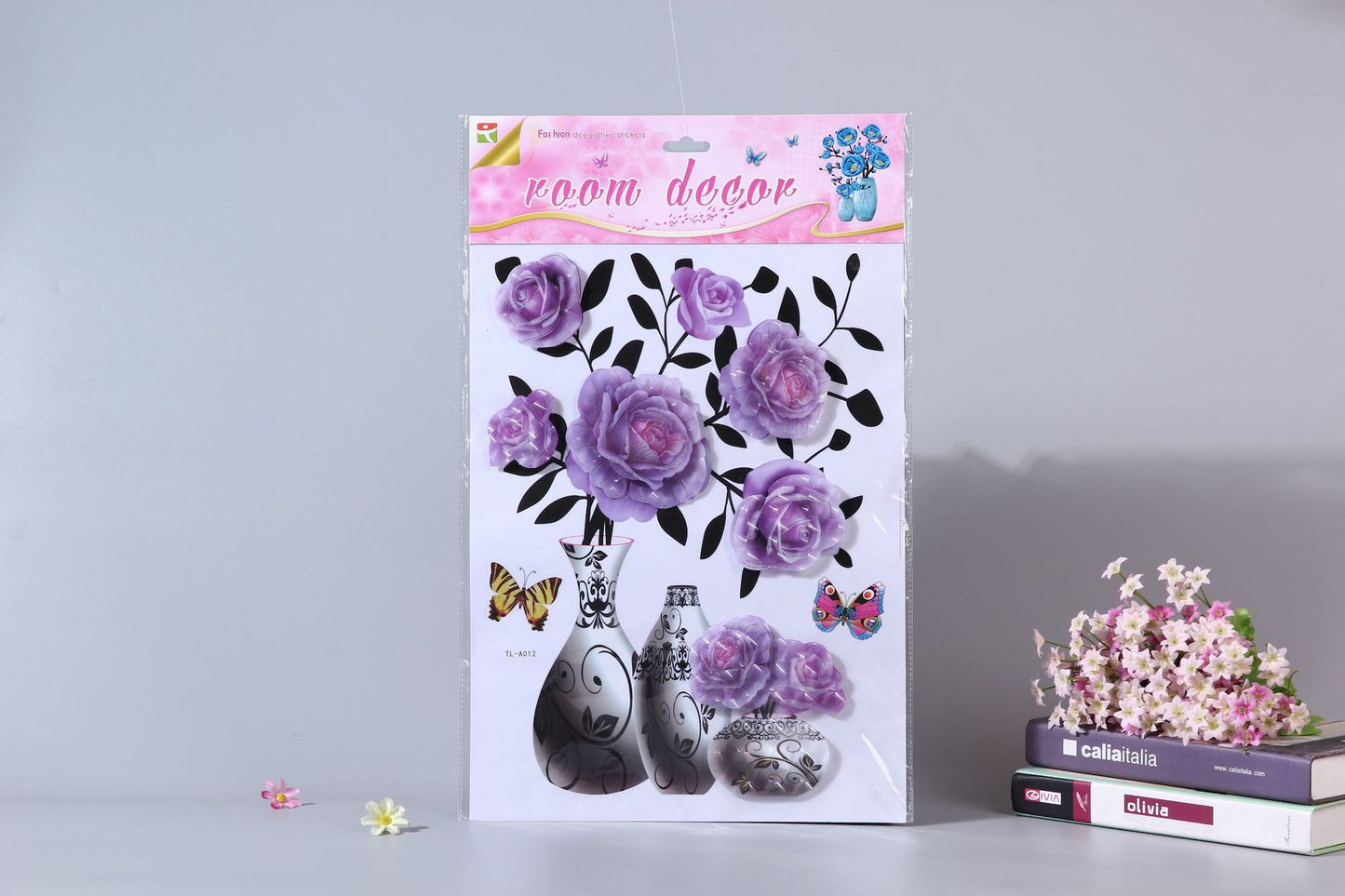 Vivid And Colorful 3D Flower Wall Stickers
