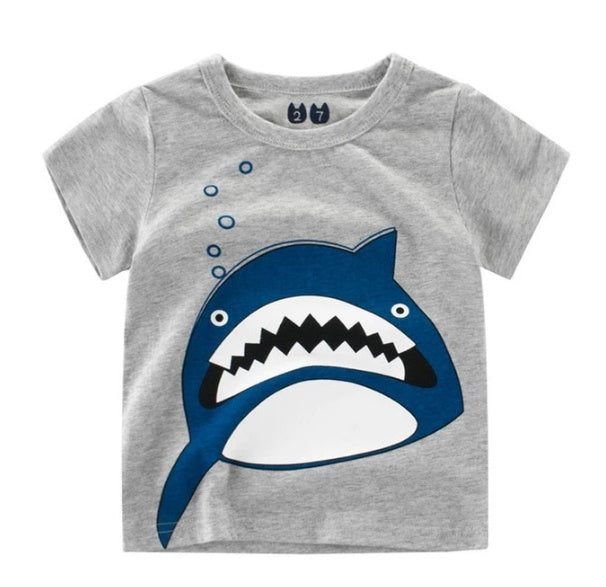 Children's Wear Summer New Korean Children's Boys Cotton T-shirt Men's Treasure In Children's Short Sleeves ShopWithASmile7.com