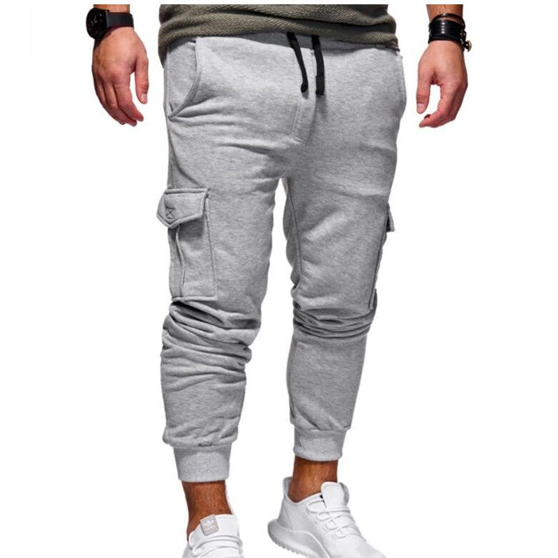 men sport jogger pants men sweatpants ShopWithASmile7.com