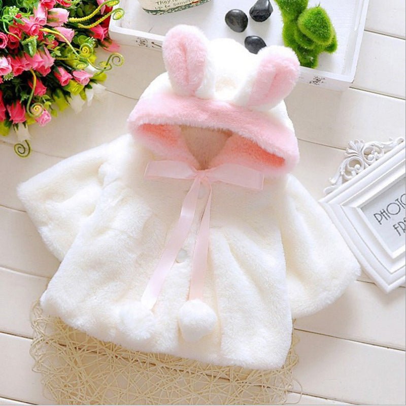 Samantha Rabbit Hood Coat ShopWithASmile.com