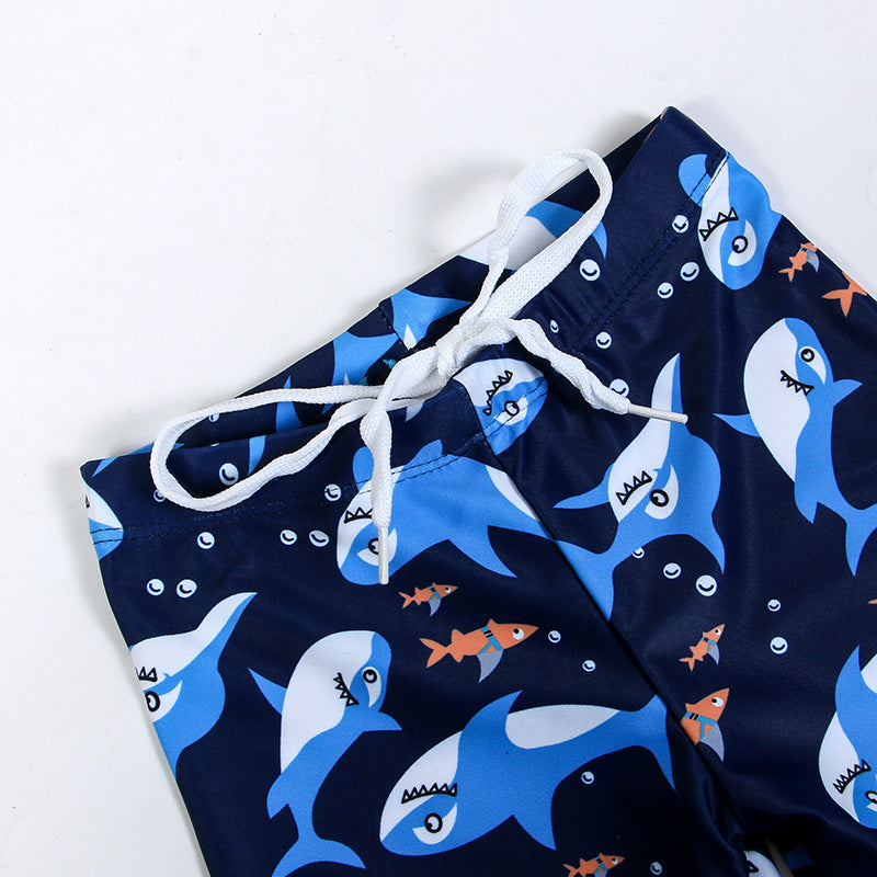 Shark sunblock quick-drying boy's swimsuit ShopWithASmile7.com