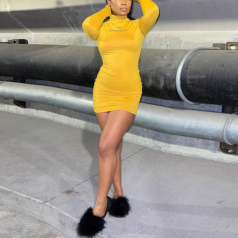 Tight Hip Wrap High Waist Skirt Slimming Long Sleeve ShopWithASmile7.com
