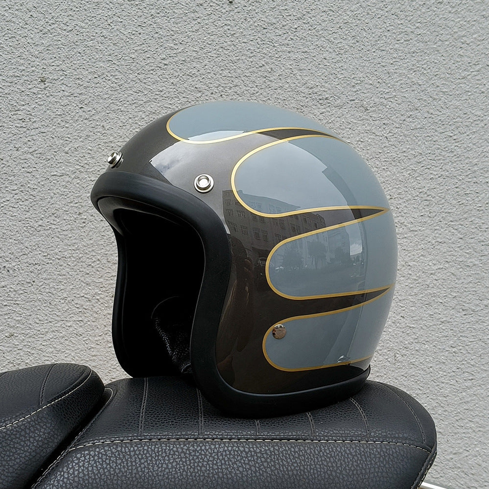 Helmet Half Helmet Retro Helmet FRP Motorcycle Helmet