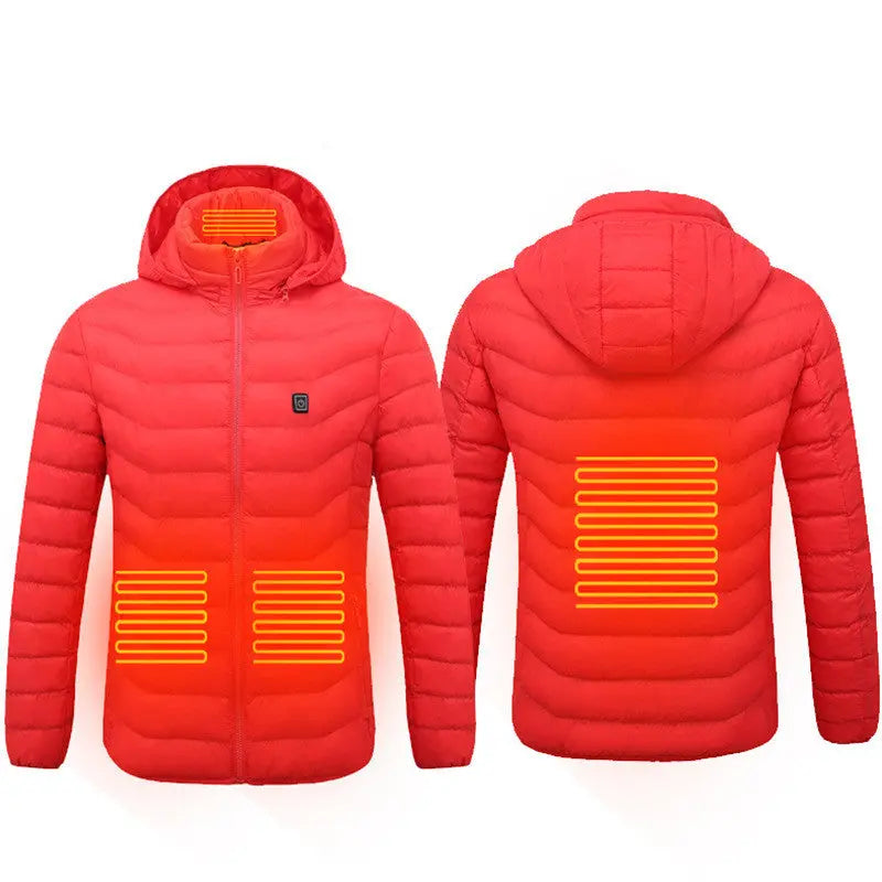 New Heated Jacket Coat USB Electric Jacket Cotton Coat Heater Thermal Clothing Heating Vest Men's Clothes Winter My Store
