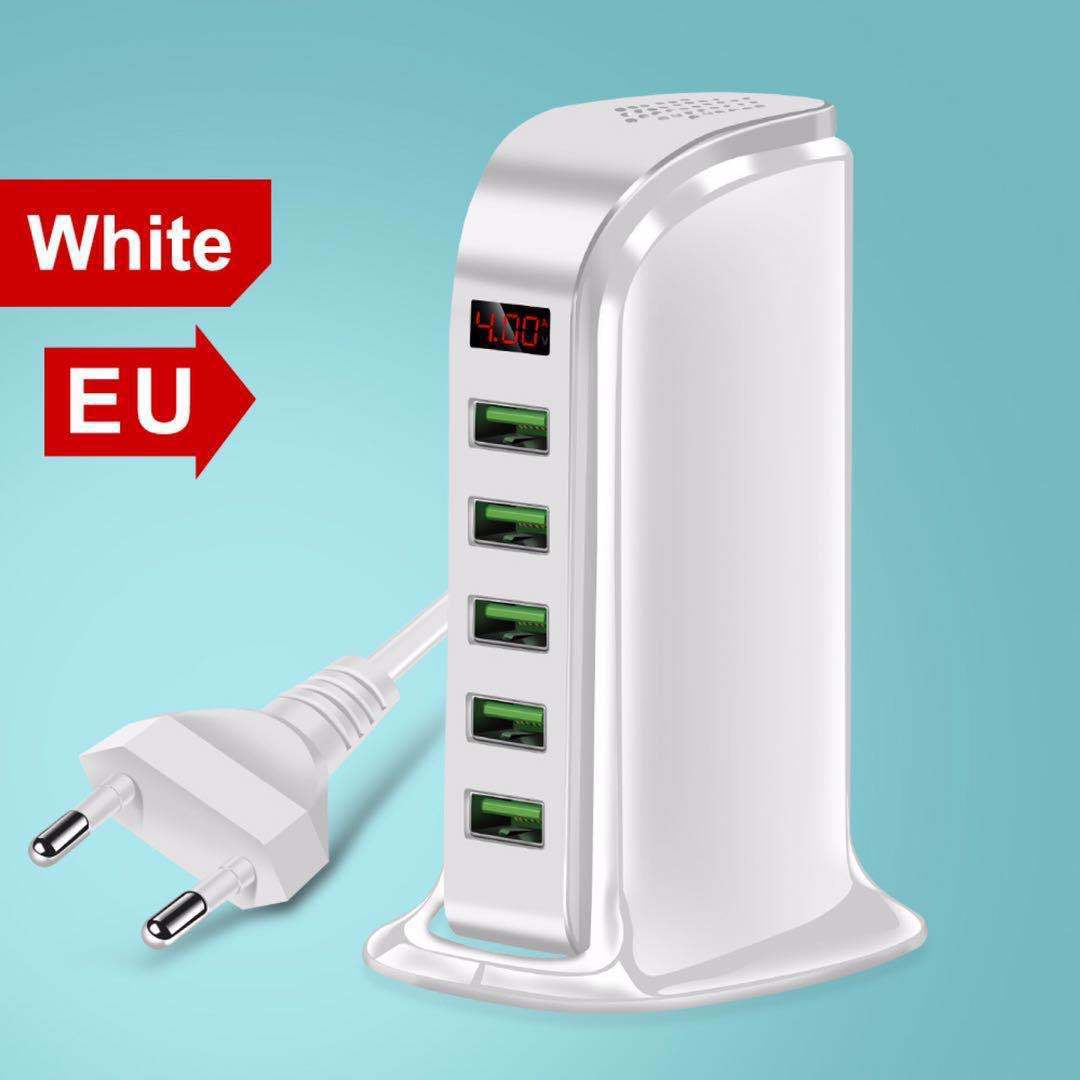 Multi-port USB Charging Head 5v4a Digital Display Monitoring Sailing Charger ShopWithASmile7.com