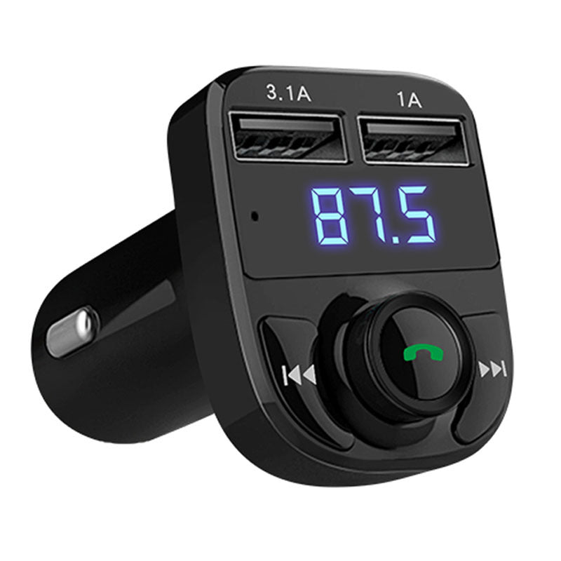 Car MP3 Audio Player Bluetooth Car Kit FM Transmitter Handsfree Calling 5V 4.1A Dual USB Car Charger Phone Charger ShopWithASmile7.com