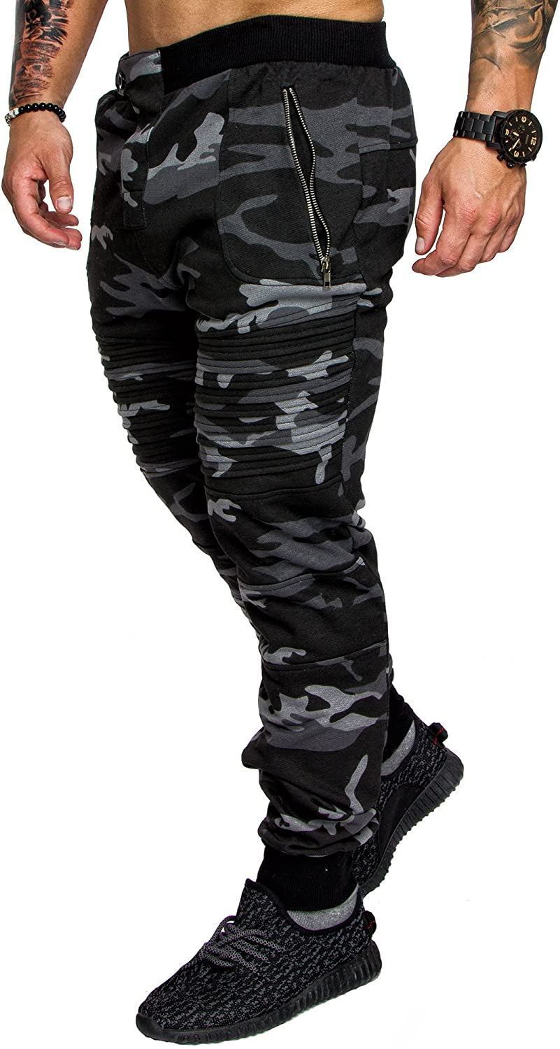 Printed fashion street trousers