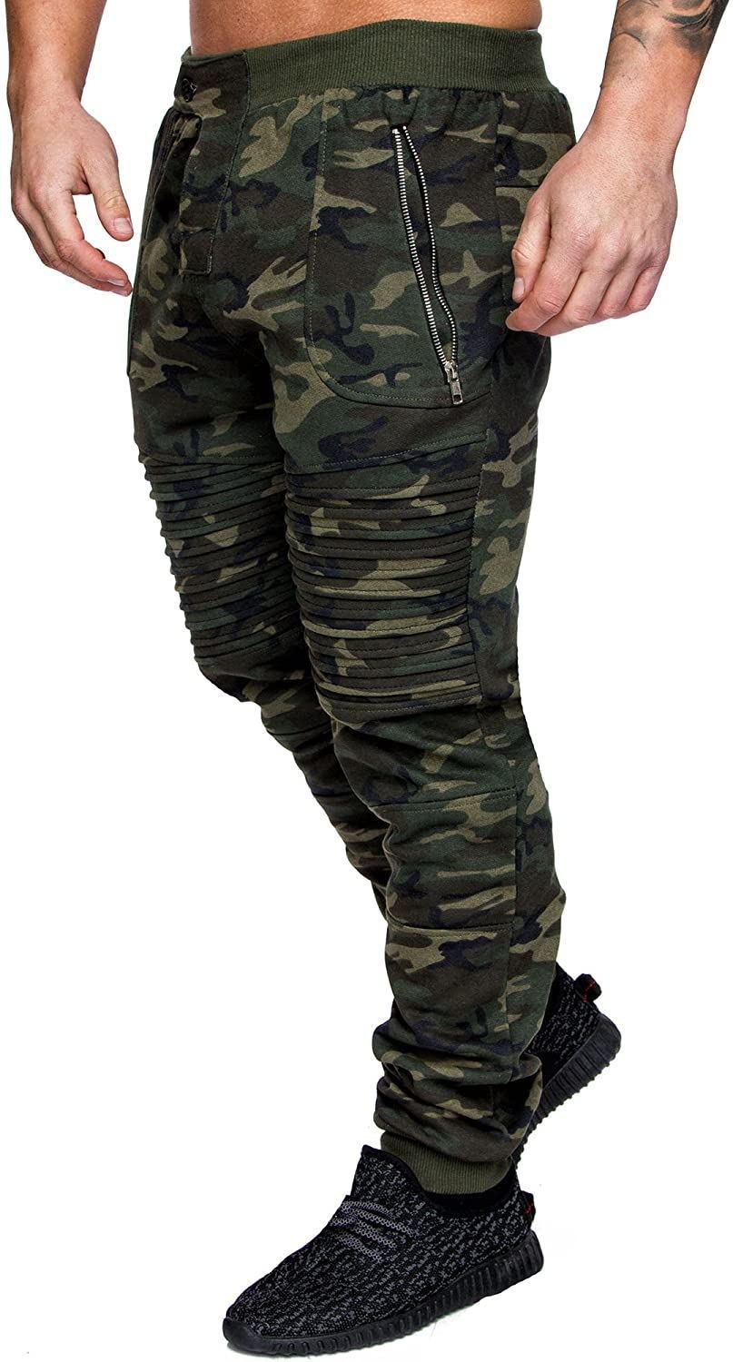 Printed fashion street trousers