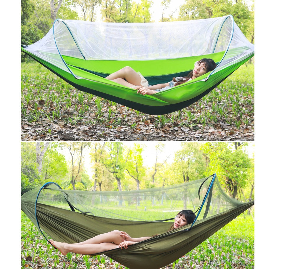 2 Person Portable Outdoor Mosquito Parachute Hammock ShopWithASmile7.com