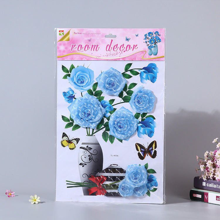 Vivid And Colorful 3D Flower Wall Stickers