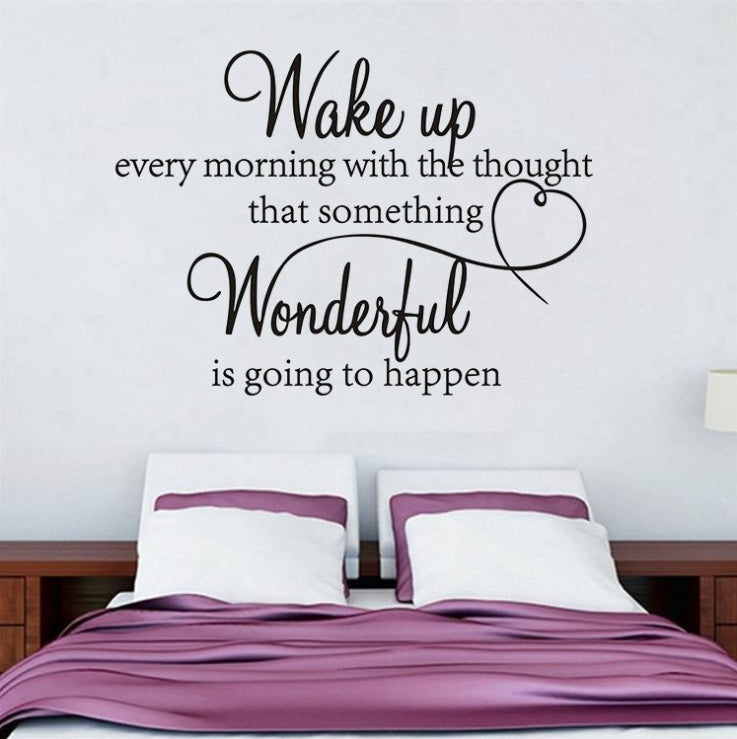 Wake up Every Morning Wall Sticker
