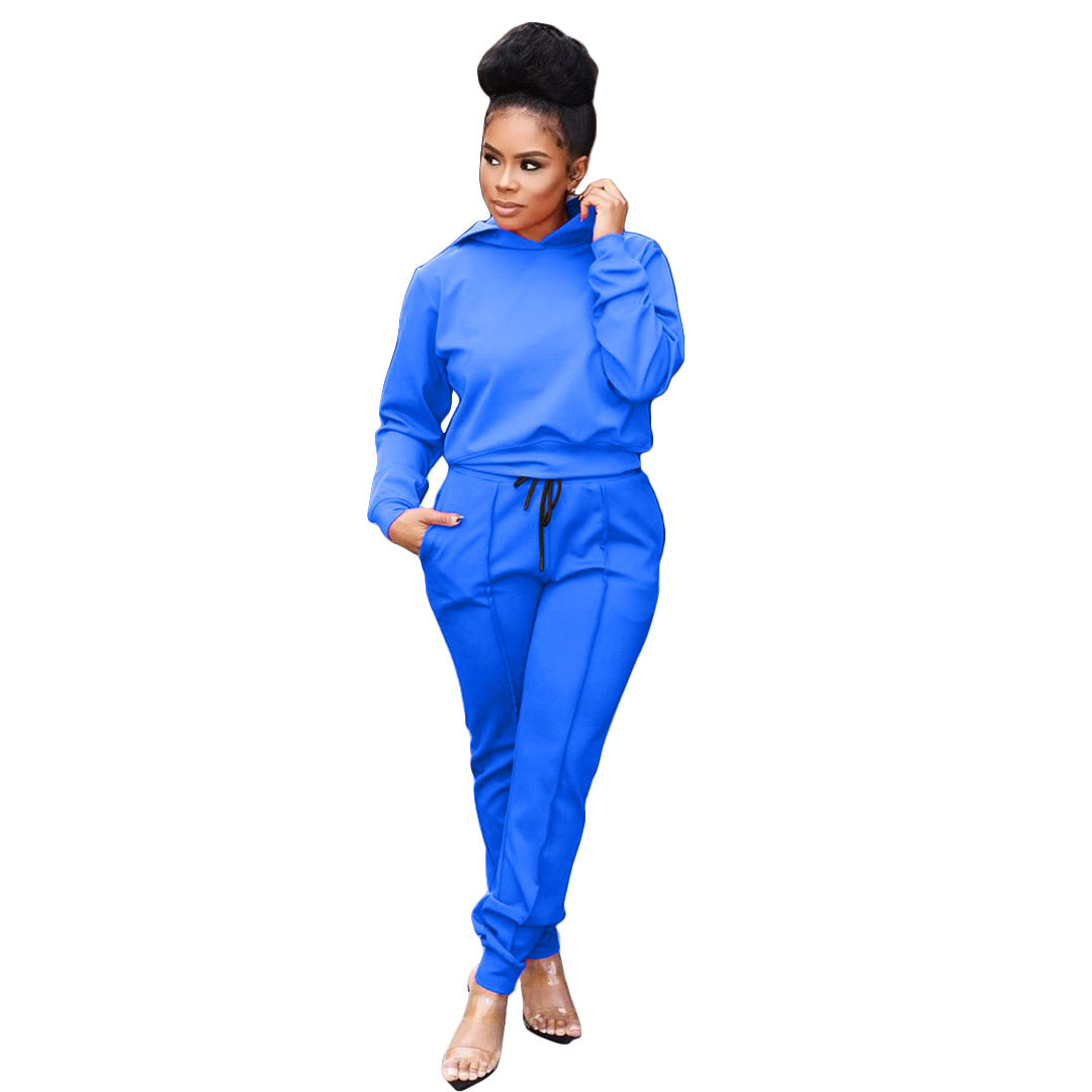 Women's Fashion Casual Sports Hooded Suit