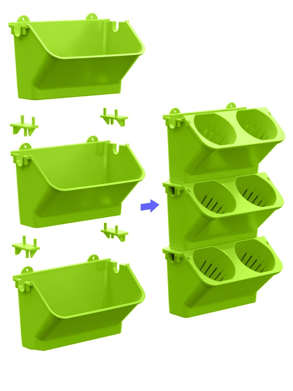 Indoor Lazy Plant Wall Flower Pot Wall Mount Set