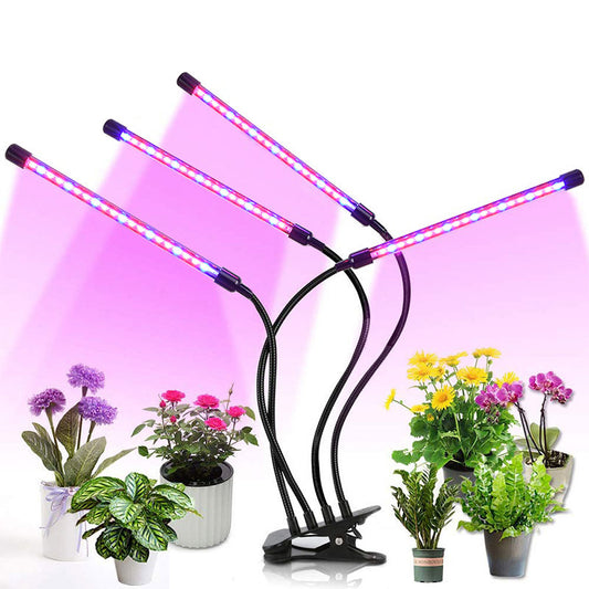 Four-Head LED Clip Plant Growth Lamp