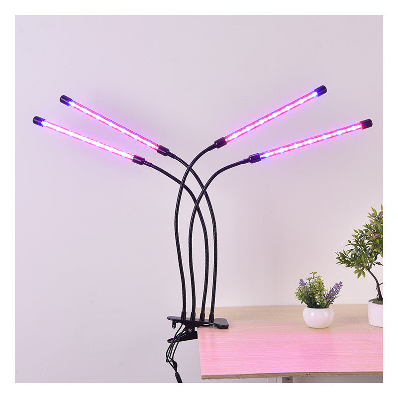Four-Head LED Clip Plant Growth Lamp