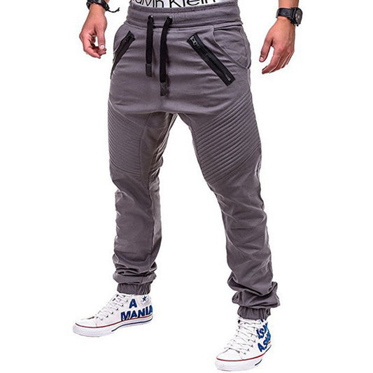 European and American Mid-waist Trousers Fashion Close-fitting Slightly Stretchy Pants