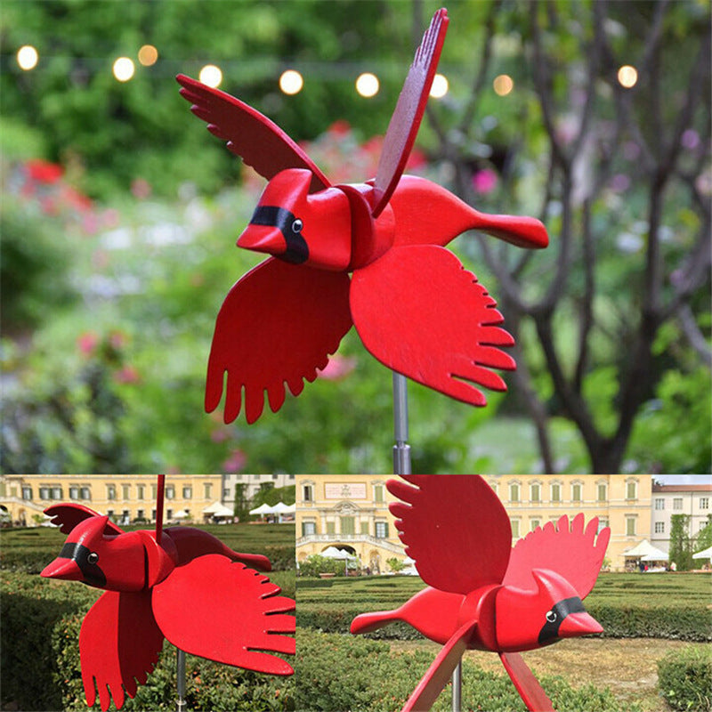 Windmill Series Parrots Garden Lawn Decoration Courtyard Farm Yard Animal Decorative Stakes Wind Spinners