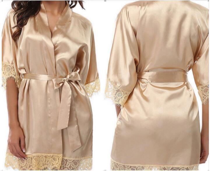Sexy Faux Ice Silk Plus Size Nightgown ShopWithASmile7.com