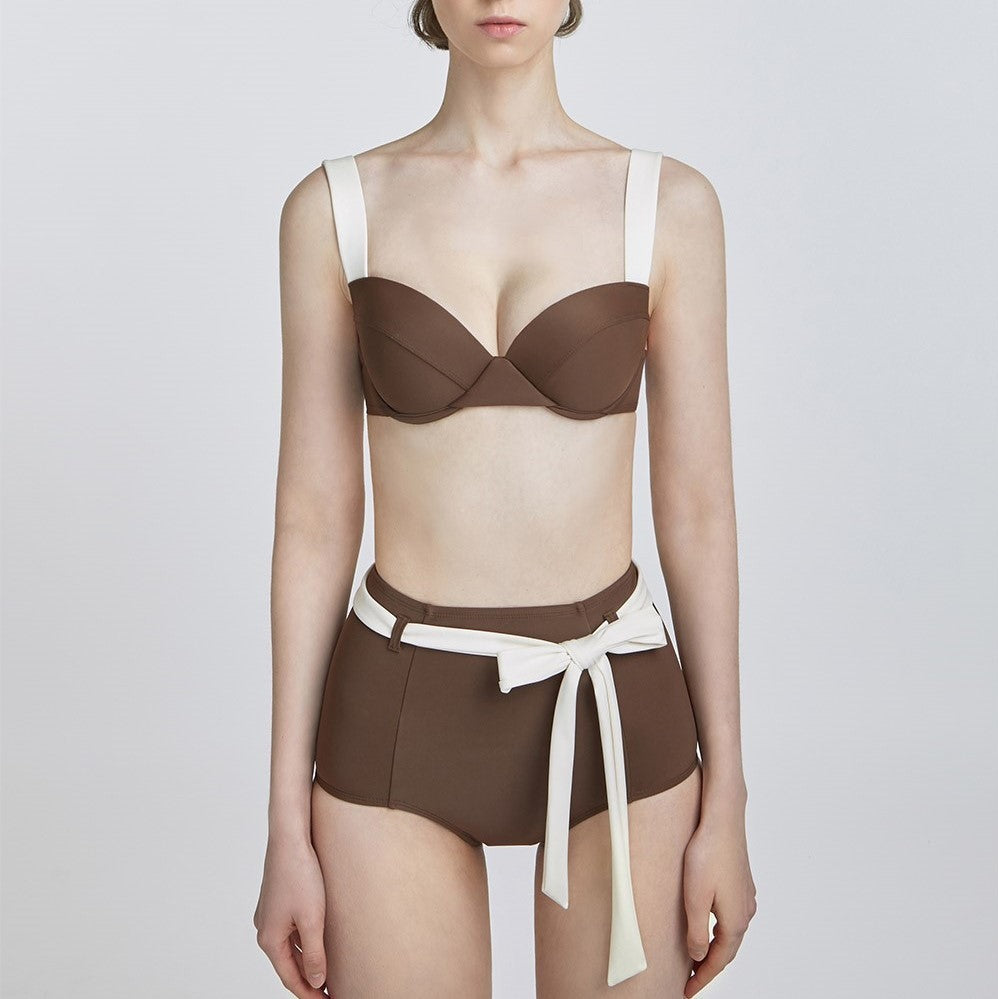 Source Factory New Split Swimsuit Women French Style Small Fragrance Simple Bikini Cross-border Supply