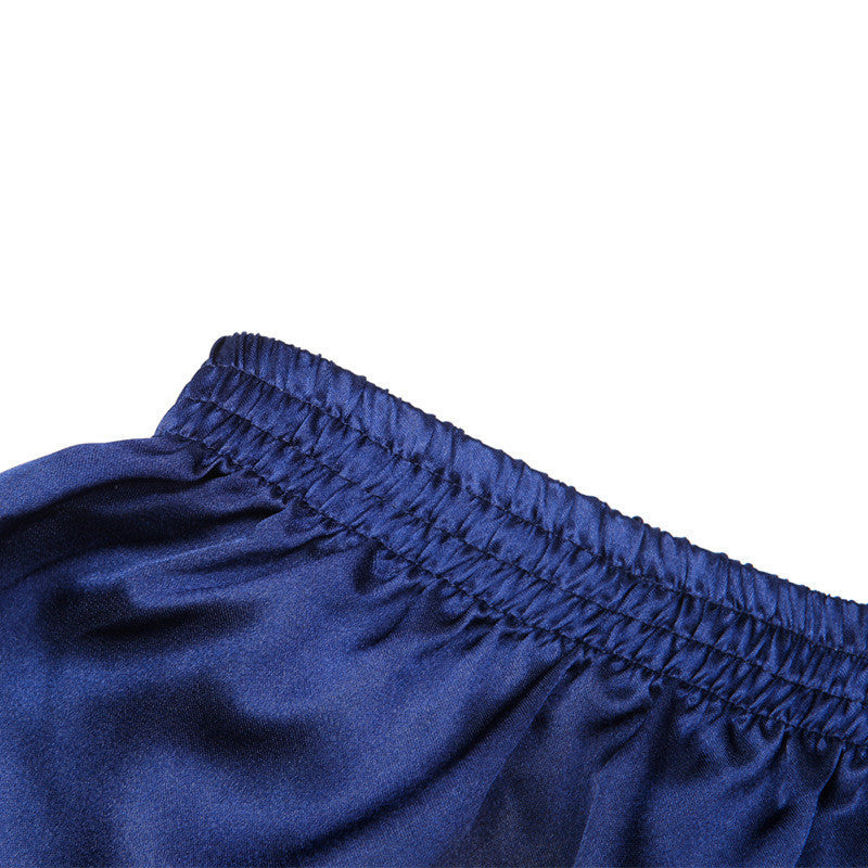 Five-Point Solid Color Smooth Boxer Briefs