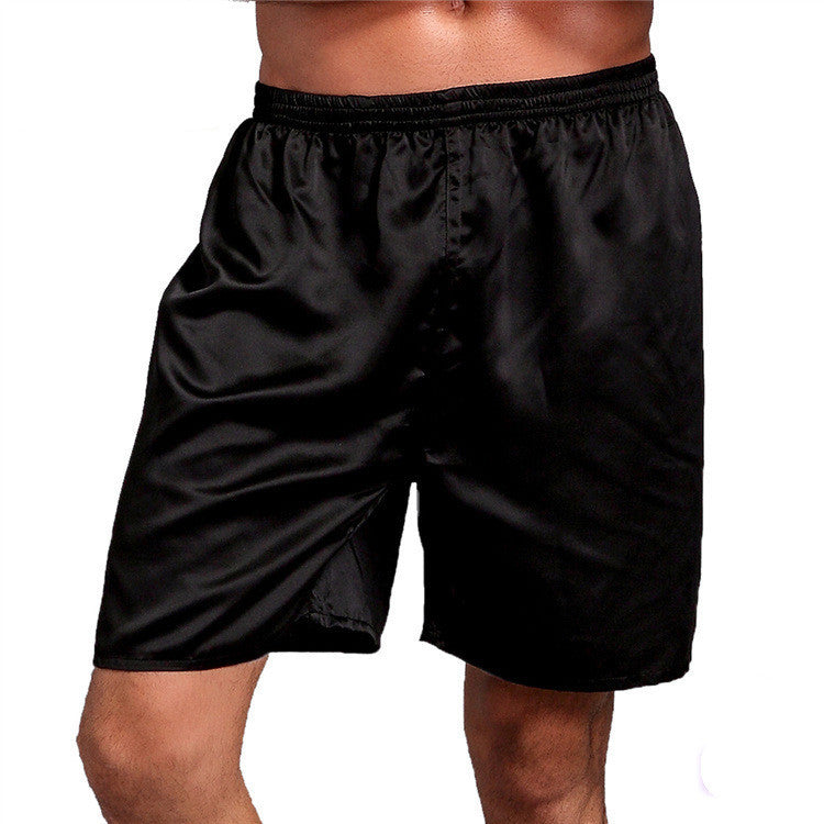 Five-Point Solid Color Smooth Boxer Briefs