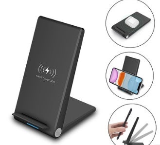 Folding Wireless Charger For Mobile Phone Vertical Wireless Charging Stand