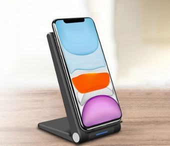 Folding Wireless Charger For Mobile Phone Vertical Wireless Charging Stand