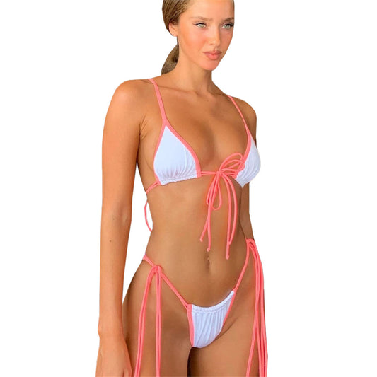 Swimsuit Women's Solid Color Foreign Trade Straps