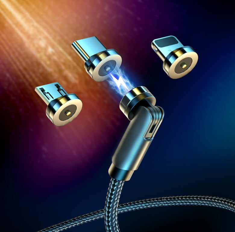 Essager Rotate Magnetic Cable 360 Degree USB Type C Charging Cable Fast Charging Magnet Charger 540 Rotate Micro Magnetic Cable ShopWithASmile7.com