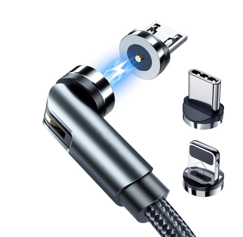 Essager Rotate Magnetic Cable 360 Degree USB Type C Charging Cable Fast Charging Magnet Charger 540 Rotate Micro Magnetic Cable ShopWithASmile7.com
