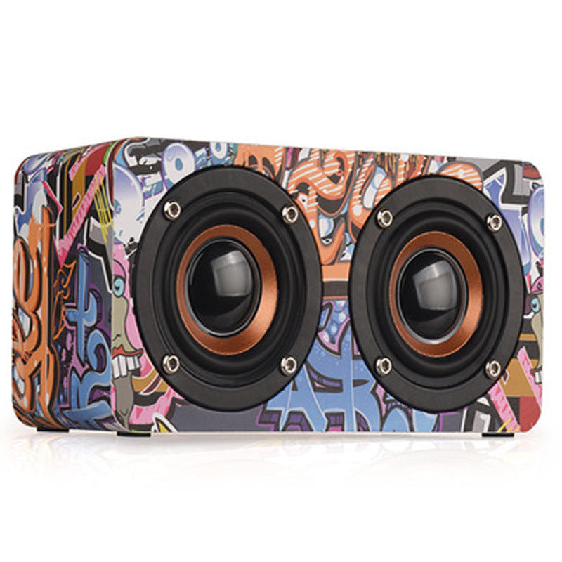 M5 Home Wooden Wireless Bluetooth Small Speaker Phone Computer Desktop Audio ShopWithASmile.com