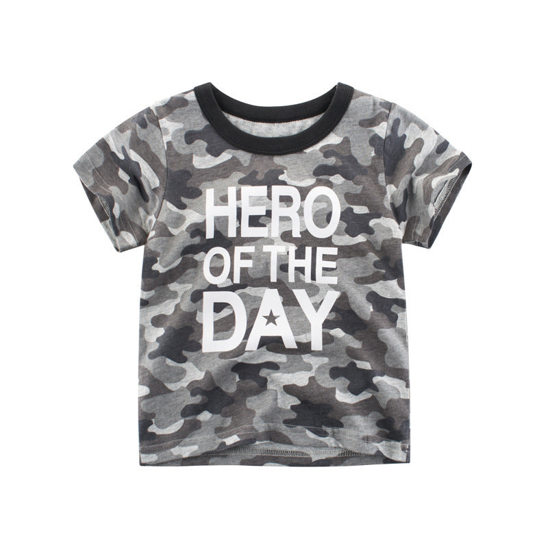 Children's Clothing Summer Boys Short Sleeved Full Print Car Cartoon Children's T Shirt ShopWithASmile7.com