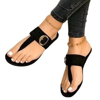 European And American Trendy Large Size Flat Sandals And Slippers
