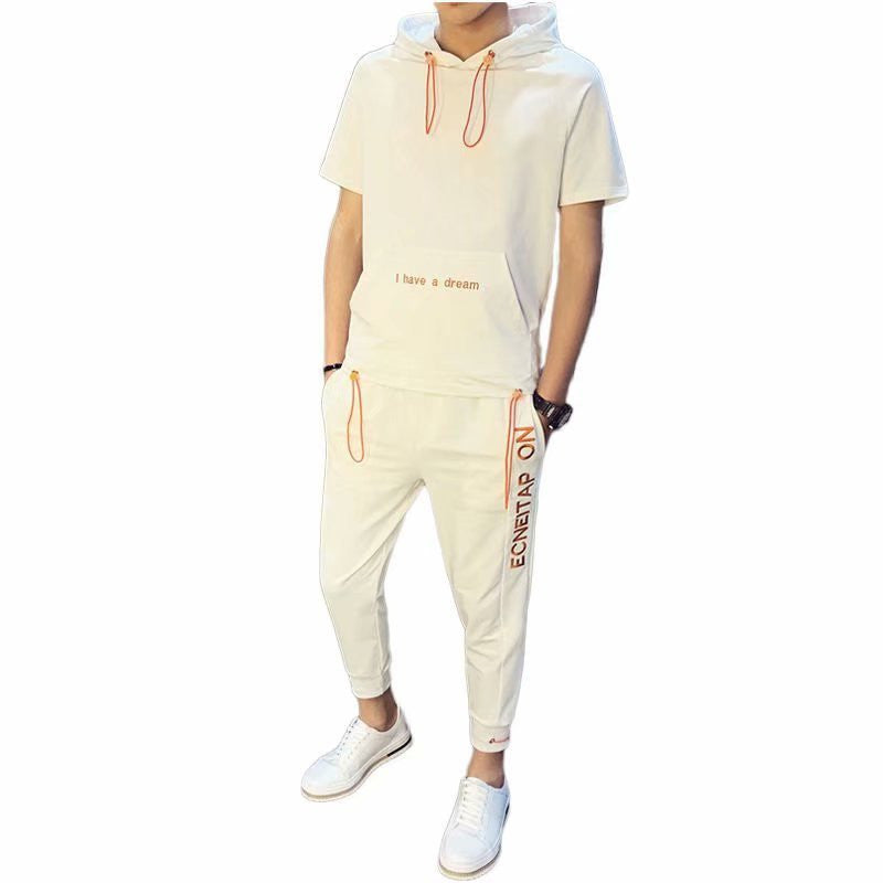 Hoodie Casual Short-sleeved Guard Clothes Sports Suit