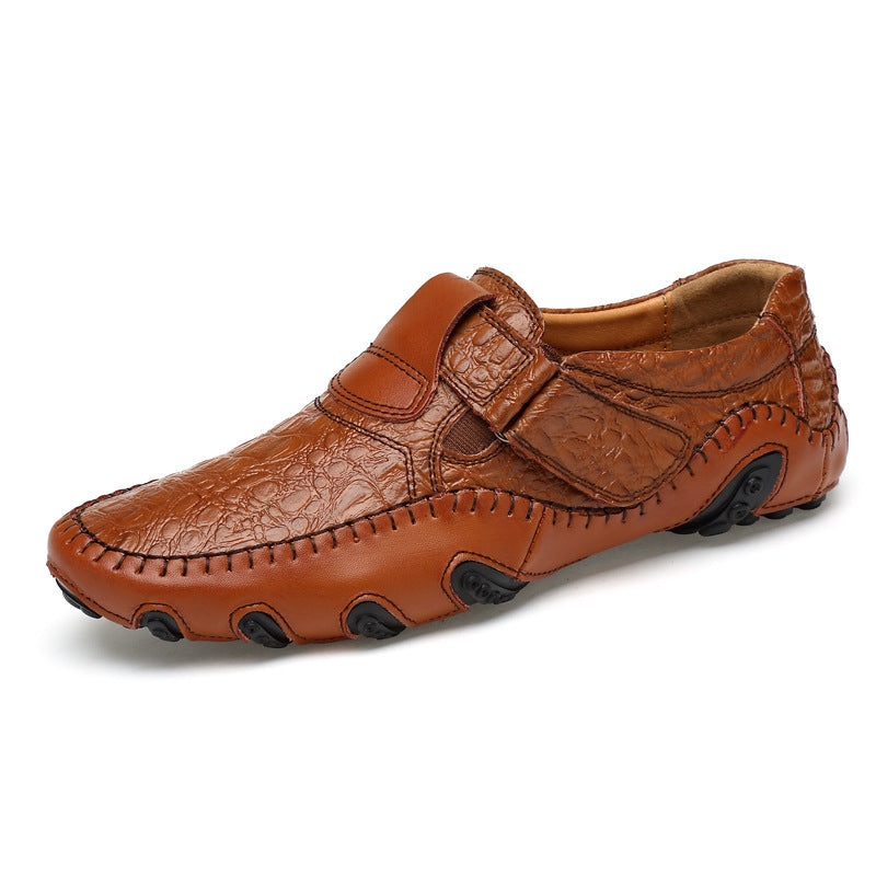 First Layer Cowhide Peas Shoes