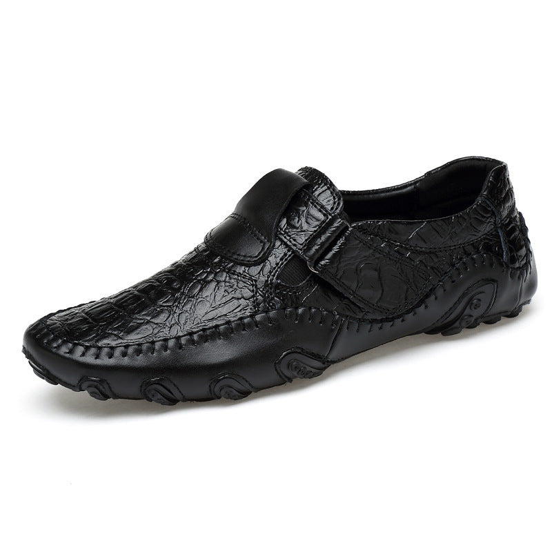 First Layer Cowhide Peas Shoes