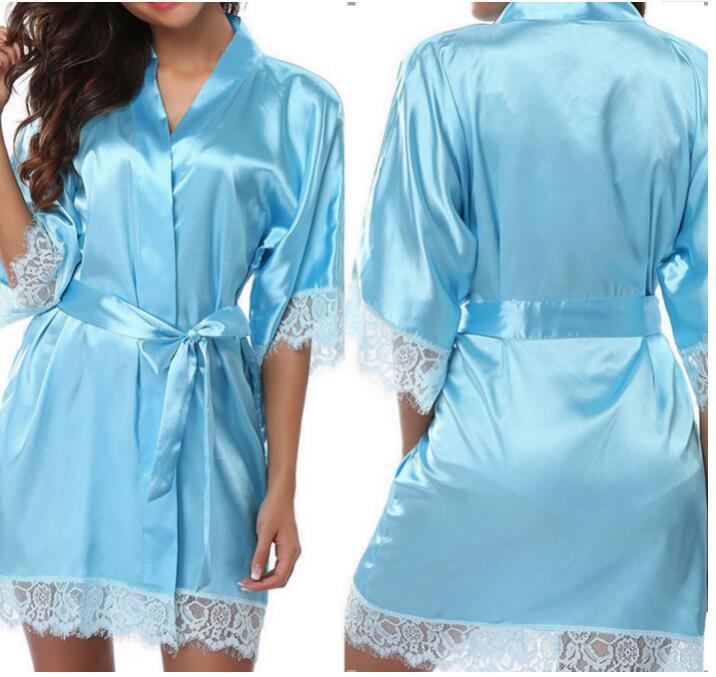 Sexy Faux Ice Silk Plus Size Nightgown ShopWithASmile7.com