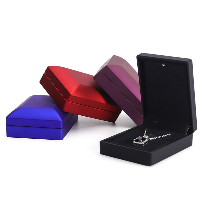 High-end Jewelry Box LED With Light ShopWithASmile.com