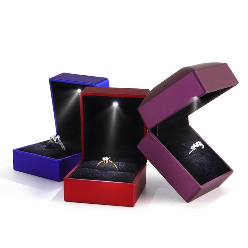 High-end Jewelry Box LED With Light ShopWithASmile.com