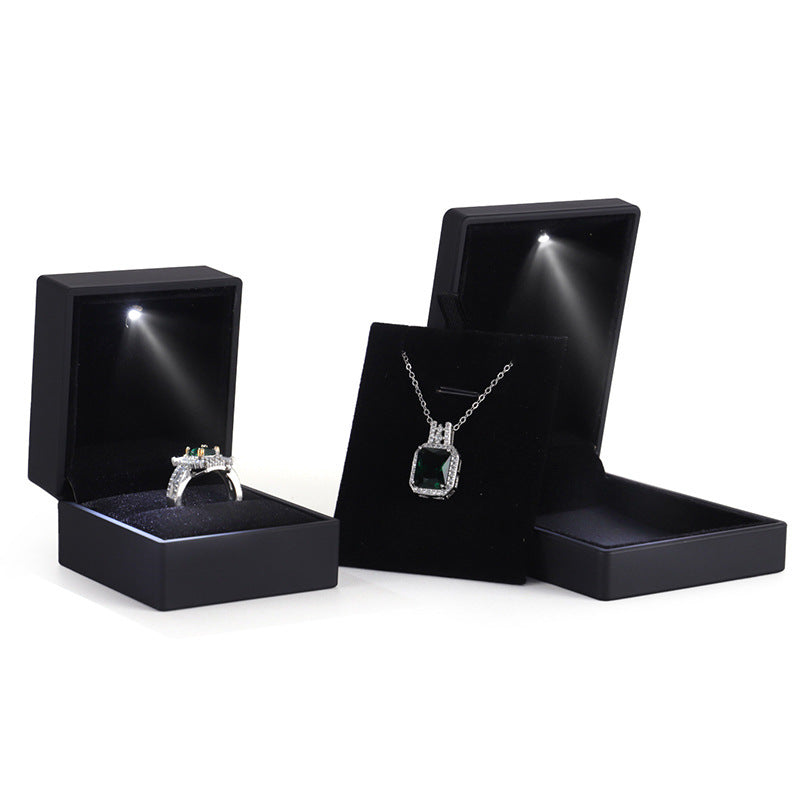 High-end Jewelry Box LED With Light ShopWithASmile.com